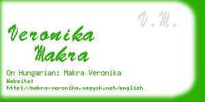 veronika makra business card